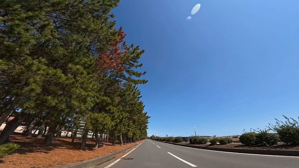 大洗海岸 サンビーチ通り 大洗海岸通り